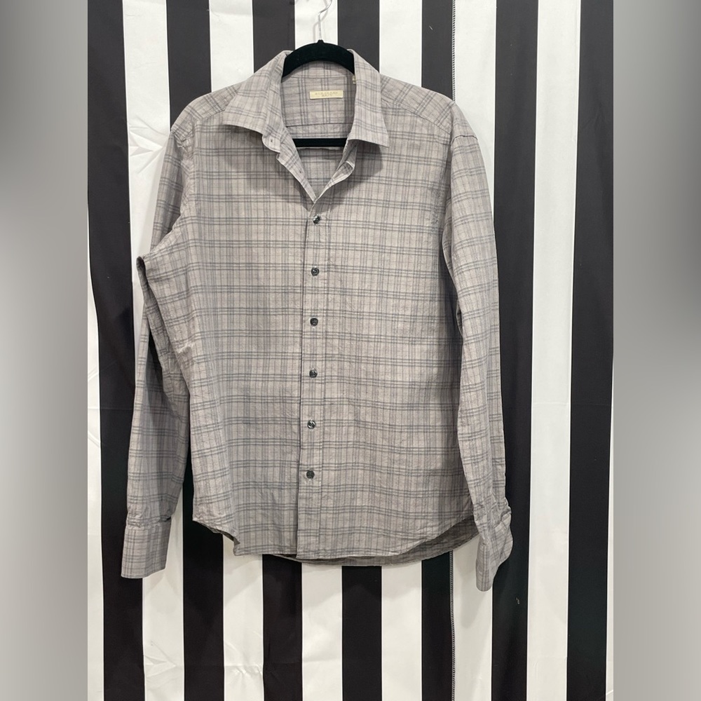 Authentic Burberry Men’s plaid shirt.xl
